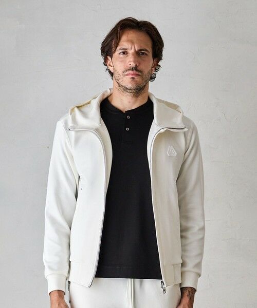 MEN'S BIGI / メンズビギ スウェット | 【JUST PLAY】N/Rストレッチポンチ立体比翼フードブルゾン【セットアップ着用可】 | 詳細3