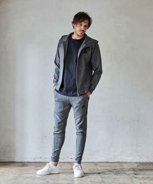 MEN'S BIGI / メンズビギ スウェット | 【JUST PLAY】N/Rストレッチポンチ立体比翼フードブルゾン【セットアップ着用可】 | 詳細9