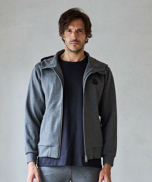 MEN'S BIGI / メンズビギ スウェット | 【JUST PLAY】N/Rストレッチポンチ立体比翼フードブルゾン【セットアップ着用可】 | 詳細10