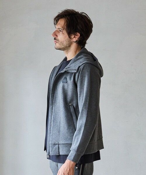 MEN'S BIGI / メンズビギ スウェット | 【JUST PLAY】N/Rストレッチポンチ立体比翼フードブルゾン【セットアップ着用可】 | 詳細11