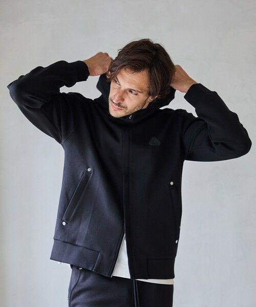 MEN'S BIGI / メンズビギ スウェット | 【JUST PLAY】N/Rストレッチポンチ立体比翼フードブルゾン【セットアップ着用可】 | 詳細18