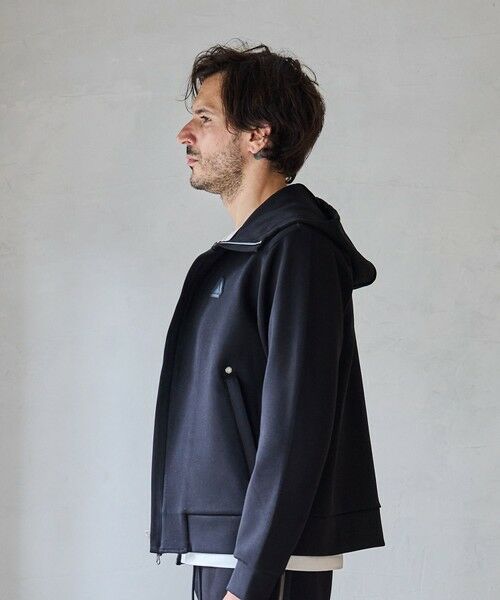 MEN'S BIGI / メンズビギ スウェット | 【JUST PLAY】N/Rストレッチポンチ立体比翼フードブルゾン【セットアップ着用可】 | 詳細16