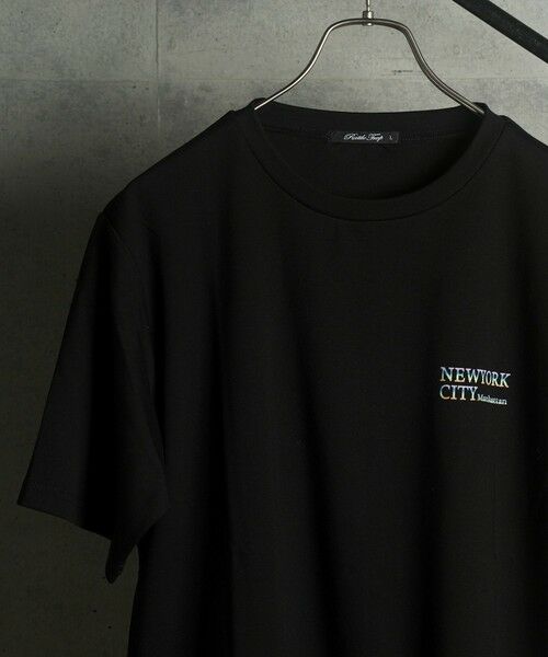 MEN'S BIGI / メンズビギ Tシャツ | ニューヨークシティロゴフロッキーＴシャツ（ブラック）