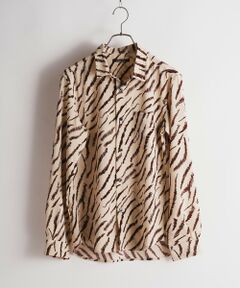 MEN'S BIGI / メンズビギ シャツ・ブラウス | ゼブラ柄プリントレギュラーカラーシャツ
