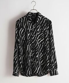 MEN'S BIGI / メンズビギ シャツ・ブラウス | ゼブラ柄プリントレギュラーカラーシャツ