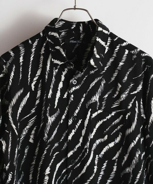 MEN'S BIGI / メンズビギ シャツ・ブラウス | ゼブラ柄プリントレギュラーカラーシャツ | 詳細9
