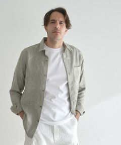 MEN'S BIGI / メンズビギ シャツ・ブラウス | 顔料染めジャガードレギュラーカラーシャツ