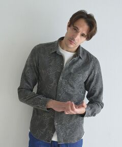 MEN'S BIGI / メンズビギ シャツ・ブラウス | 顔料染めジャガードレギュラーカラーシャツ