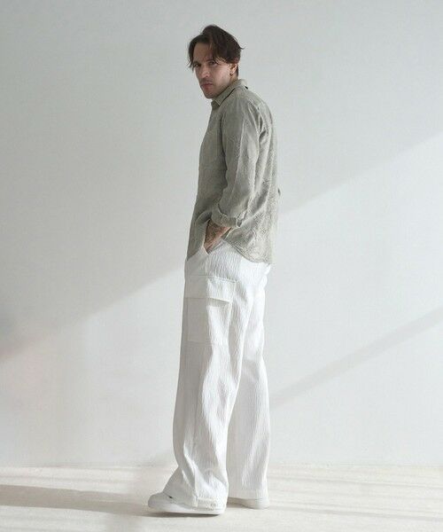 MEN'S BIGI / メンズビギ シャツ・ブラウス | 顔料染めジャガードレギュラーカラーシャツ | 詳細2