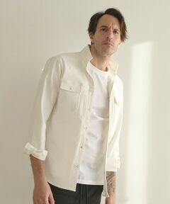 MEN'S BIGI / メンズビギ シャツ・ブラウス | スーパーストレッチデニムスタンドカラーシャツ