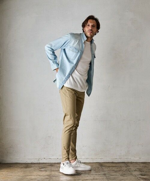 MEN'S BIGI / メンズビギ シャツ・ブラウス | スーパーストレッチデニムスタンドカラーシャツ | 詳細6