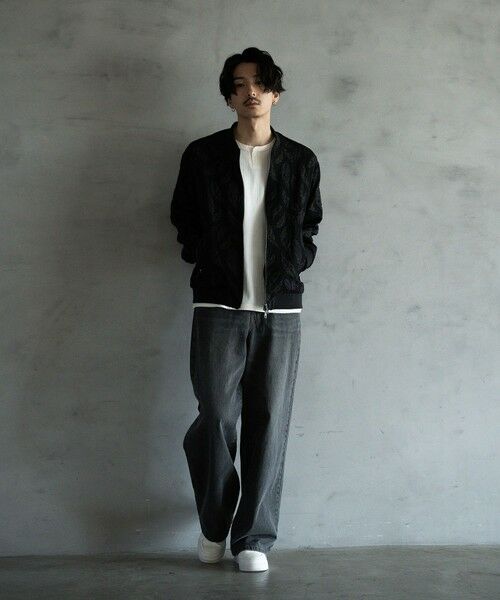 MEN'S BIGI / メンズビギ ブルゾン | フェザージャガードジャージボンバージャケット | 詳細6