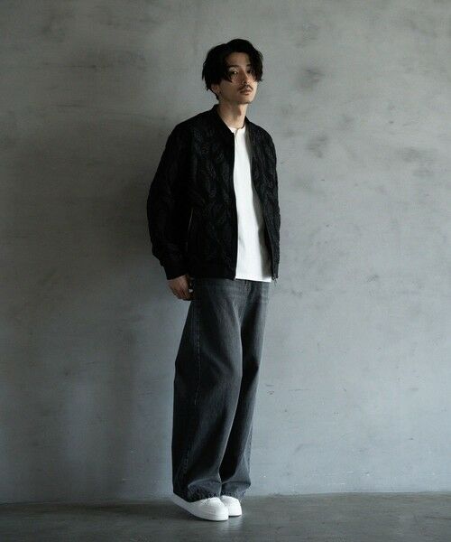 MEN'S BIGI / メンズビギ ブルゾン | フェザージャガードジャージボンバージャケット | 詳細8