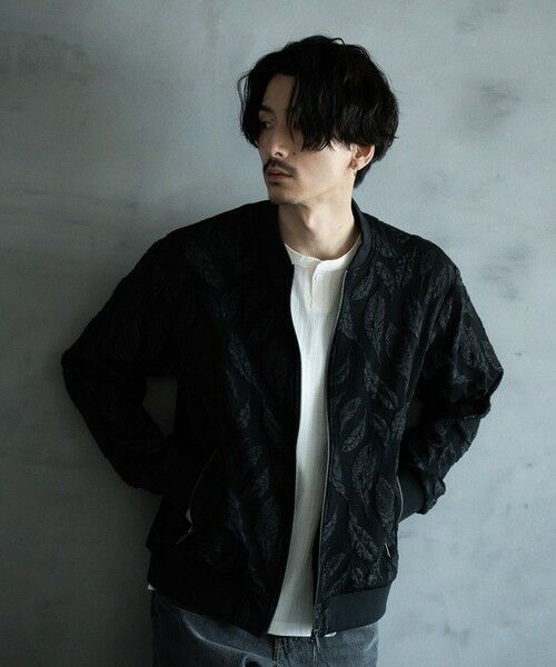 MEN'S BIGI / メンズビギ ブルゾン | フェザージャガードジャージボンバージャケット | 詳細12