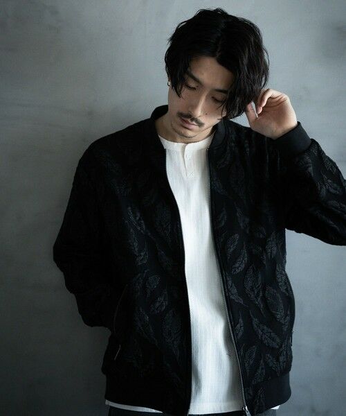 MEN'S BIGI / メンズビギ ブルゾン | フェザージャガードジャージボンバージャケット | 詳細13
