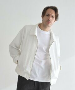 MEN'S BIGI / メンズビギ ブルゾン | 【WEB限定/オーバーサイズ/セットアップ対応】 ランダムプリーツジップブルゾン