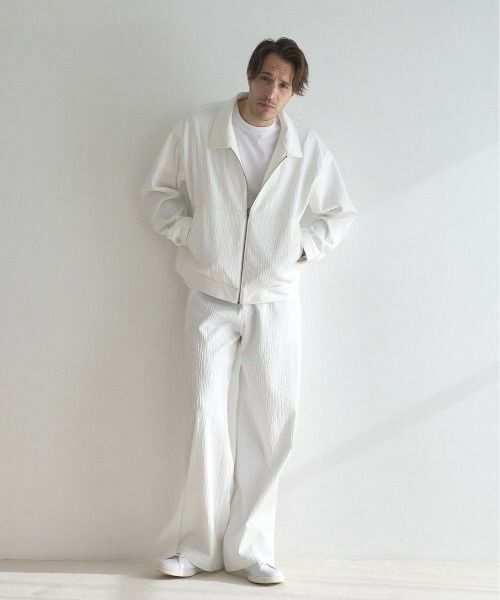 MEN'S BIGI / メンズビギ ブルゾン | 【WEB限定/オーバーサイズ/セットアップ対応】 ランダムプリーツジップブルゾン | 詳細3