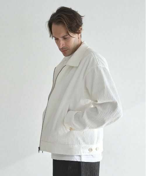 MEN'S BIGI / メンズビギ ブルゾン | 【WEB限定/オーバーサイズ/セットアップ対応】 ランダムプリーツジップブルゾン | 詳細6