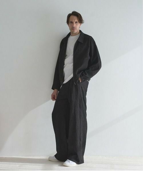 MEN'S BIGI / メンズビギ ブルゾン | 【WEB限定/オーバーサイズ/セットアップ対応】 ランダムプリーツジップブルゾン | 詳細10