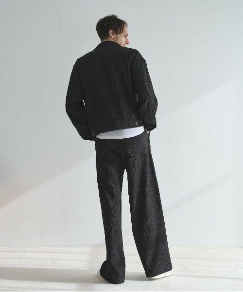 MEN'S BIGI / メンズビギ ブルゾン | 【WEB限定/オーバーサイズ/セットアップ対応】 ランダムプリーツジップブルゾン | 詳細14