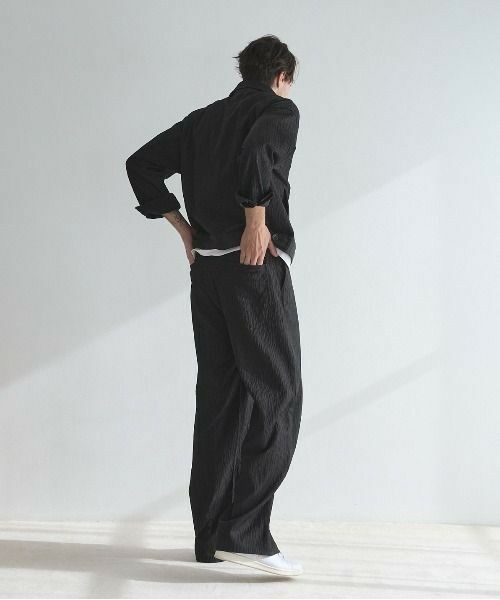 MEN'S BIGI / メンズビギ ブルゾン | 【WEB限定/オーバーサイズ/セットアップ対応】 ランダムプリーツジップブルゾン | 詳細15