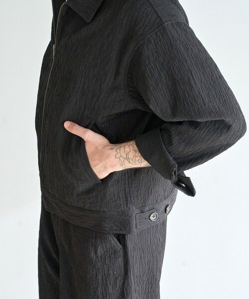 MEN'S BIGI / メンズビギ ブルゾン | 【WEB限定/オーバーサイズ/セットアップ対応】 ランダムプリーツジップブルゾン | 詳細17
