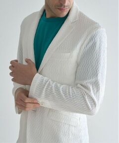 MEN'S BIGI / メンズビギ テーラードジャケット | シャーリングジャガードテーラードジャケット
