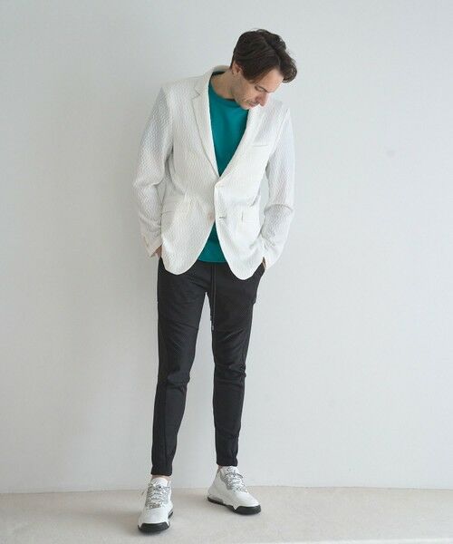 MEN'S BIGI / メンズビギ テーラードジャケット | シャーリングジャガードテーラードジャケット | 詳細2