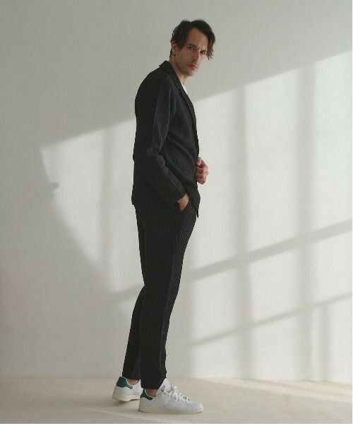 MEN'S BIGI / メンズビギ テーラードジャケット | 【セットアップ対応】14Gリンクス柄編みニットテーラードジャケット | 詳細3