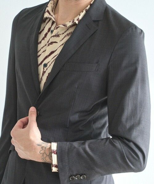 MEN'S BIGI / メンズビギ テーラードジャケット | 【セットアップ対応】ハケメテーラードジャケット | 詳細4