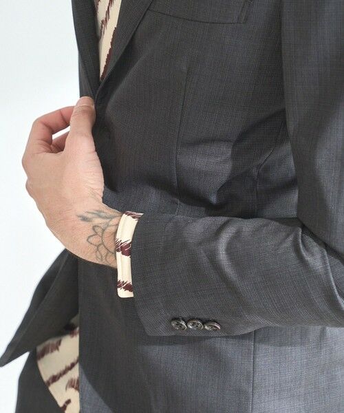 MEN'S BIGI / メンズビギ テーラードジャケット | 【セットアップ対応】ハケメテーラードジャケット | 詳細5