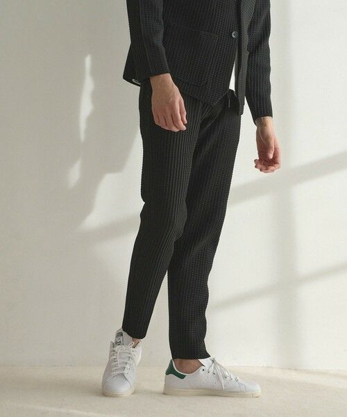 MEN'S BIGI / メンズビギ その他パンツ | 【セットアップ対応】14Gリンクス柄編みニットスリムイージーパンツ | 詳細1
