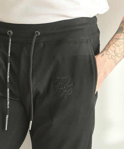 MEN'S BIGI / メンズビギ その他パンツ | 【1PIU1UGUALE3 RELAX/ウノピゥウノウグァーレトレ リラックス/別注/セットアップ対応/ストレッチ素材】カモ柄ニットジャガード スリムイージーパンツ | 詳細9