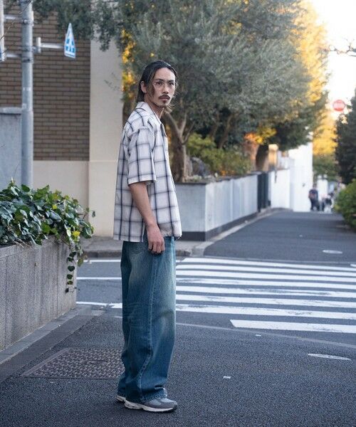 MEN'S BIGI / メンズビギ デニムパンツ | 【WEB限定/12oz デニム】ウエストシャーリング ５ポケット ワイドストレートパンツ | 詳細4