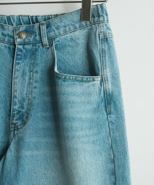 MEN'S BIGI / メンズビギ デニムパンツ | 【WEB限定/12oz デニム】ウエストシャーリング ５ポケット ワイドストレートパンツ | 詳細14