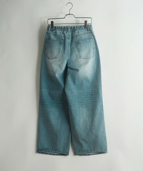 MEN'S BIGI / メンズビギ デニムパンツ | 【WEB限定/12oz デニム】ウエストシャーリング ５ポケット ワイドストレートパンツ | 詳細15