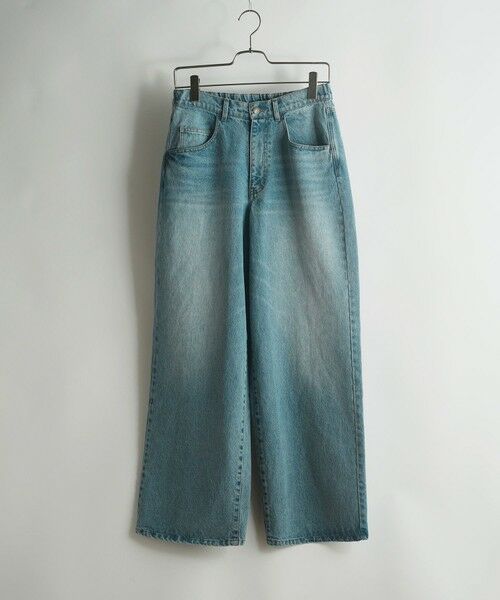 MEN'S BIGI / メンズビギ デニムパンツ | 【WEB限定/12oz デニム】ウエストシャーリング ５ポケット ワイドストレートパンツ | 詳細16