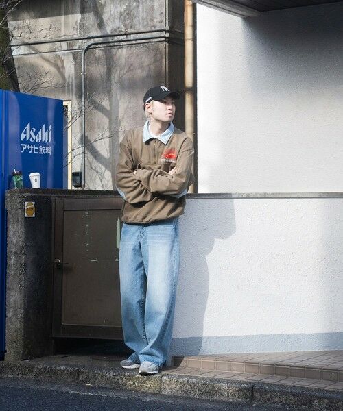 MEN'S BIGI / メンズビギ デニムパンツ | 【WEB限定/12oz デニム】ウエストシャーリング ５ポケット ワイドストレートパンツ | 詳細9