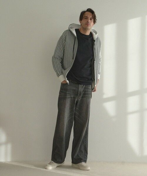 MEN'S BIGI / メンズビギ ニット・セーター | ジャガードパーカ | 詳細1