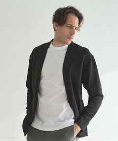 MEN'S BIGI / メンズビギ ニット・セーター | ジャガードボタンレスカーデガン