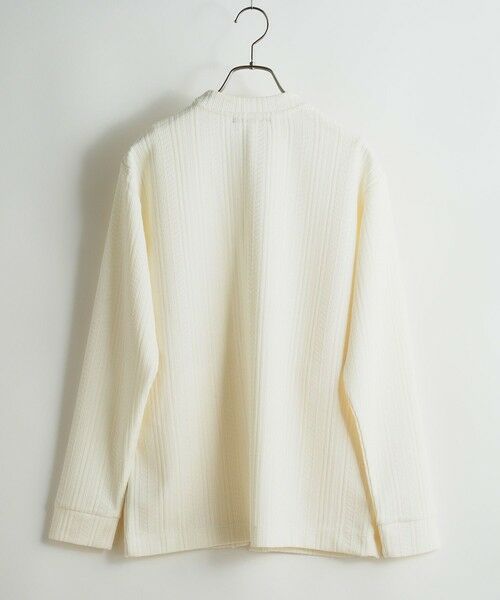 MEN'S BIGI / メンズビギ ニット・セーター | ジャガードボタンレスカーデガン | 詳細1