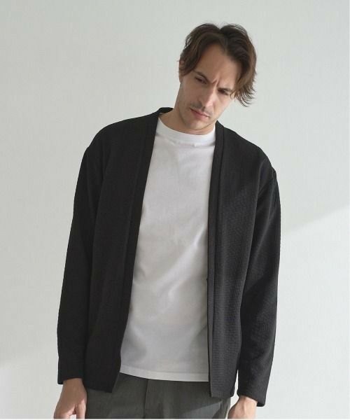 MEN'S BIGI / メンズビギ ニット・セーター | ジャガードボタンレスカーデガン | 詳細7