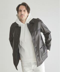 MEN'S BIGI / メンズビギ ブルゾン | ラムネイキッドカバーオール