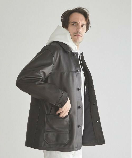 MEN'S BIGI / メンズビギ ブルゾン | ラムネイキッドカバーオール | 詳細11