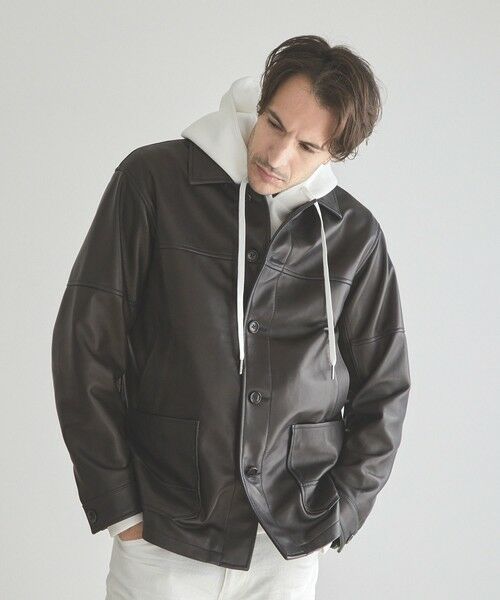 MEN'S BIGI / メンズビギ ブルゾン | ラムネイキッドカバーオール | 詳細15