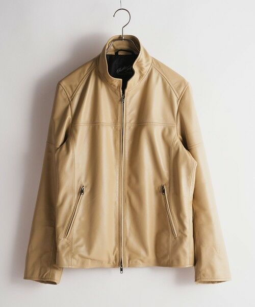 MEN'S BIGI / メンズビギ ブルゾン | ラムベジタブル/ラムネイキッドレザースタンドジップブルゾン | 詳細1