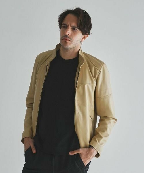 MEN'S BIGI / メンズビギ ブルゾン | ラムベジタブル/ラムネイキッドレザースタンドジップブルゾン | 詳細6
