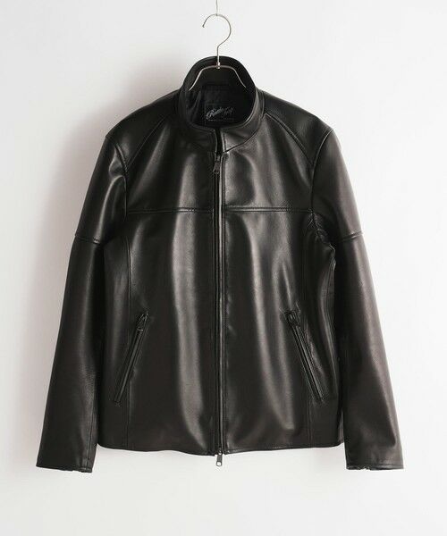 MEN'S BIGI / メンズビギ ブルゾン | ラムベジタブル/ラムネイキッドレザースタンドジップブルゾン | 詳細12