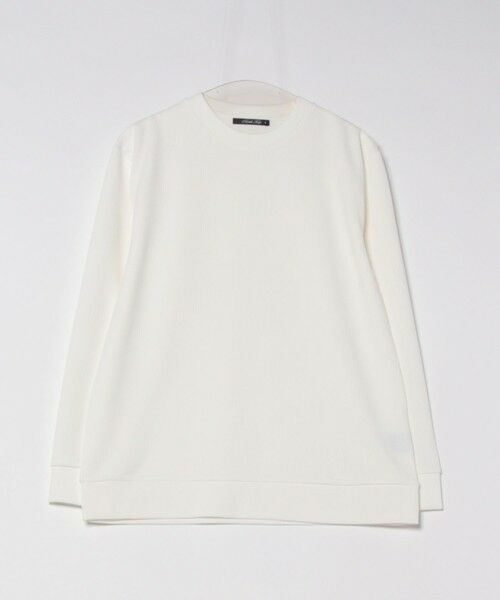 MEN'S BIGI / メンズビギ スウェット | クレイジージャガードロングスリーブTシャツ（ホワイト）