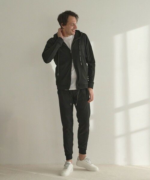 MEN'S BIGI / メンズビギ スウェット | 【1PIU1UGUALE3 RELAX/ウノピゥウノウグァーレトレ リラックス/別注/セットアップ対応/ストレッチ素材】ビックカモ ジャガード ジップアップフーディー | 詳細1